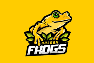 design angry frog mascot logo with t shirt design