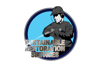 do creative industrial logo for a dry ice blasting company