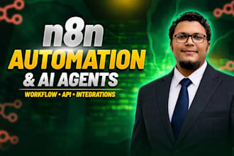 build n8n automation, ai agents and custom workflow integrations