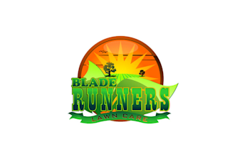 make colorful amazing lawn logo for blade runners