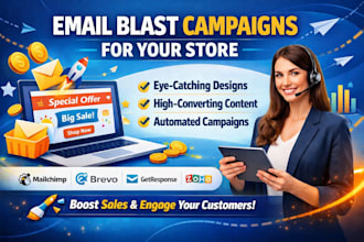 design blast email campaigns via mailchimp bravo getresponse zoho for your store