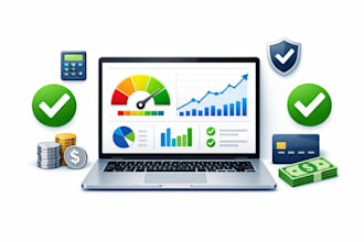 review your credit score and provide a clear action plan for loan approval