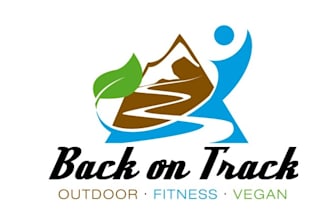 design powerful strong outdoor fitness gym logo