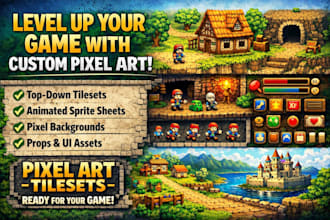 create custum pixel art tilesets for your game assets tile map