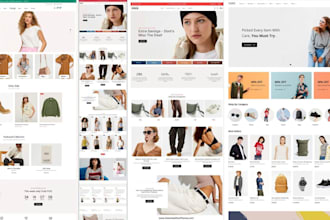 create a professional shopify fashion store and clothing fashion store