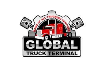 make global truck service terminal logo for your company