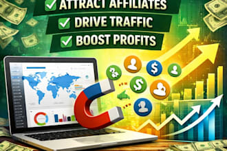 setup your affiliate program on awin, shareasale, clickbank