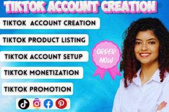 create UK USA france tiktok account and help grow your followers organically