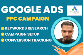 create and optimize google ads PPC campaign for more sales