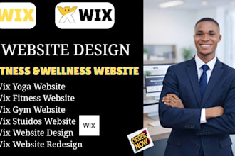 design wix boutique fitness website pilates and yoga boutique studio