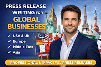 write a professional press release for global businesses and brands