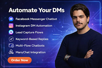 create chatbot for facebook messenger and instagram using manychat