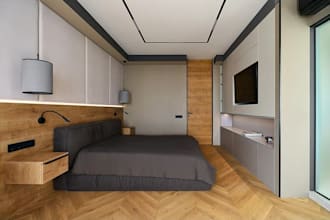 revamp 3d minimalist apartment interior, modern home decor, furniture rendering