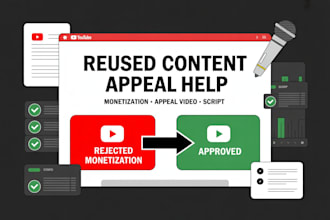 fix youtube video reused content issues and appeal