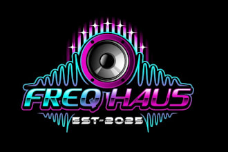 create stunning logo for music, film, and entertainment