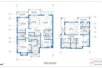 architect of city permit construction drawings, floor plans, blueprint, adu, mep