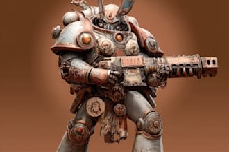 draw your warhammer 40k and fantasy miniatures
