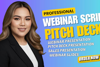 design coaching presentation webinar slides, and training powerpoint decks
