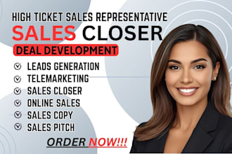 sales closing sales agent sales reps boost revenue telemarketing