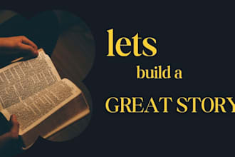 ghostwrite your fiction book or novel