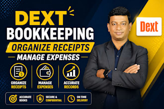 do dext bookkeeping, organize receipts and manage expenses