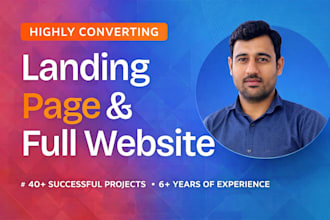 build a professional landing page or business site