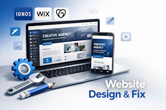 redesign modern ionos wix website godaddy, ionos website ecommerce, wix ionos