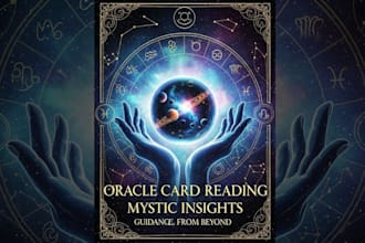 make mystical and magical oracle card artwork