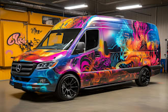 design professional vehicle wrap, car wrap, van wrap design