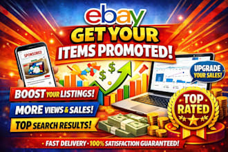 promote and boost your ebay store with SEO traffic and sales