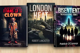 design amazon book cover, ebook cover, paperback and hardcover design