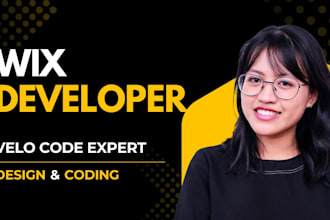 develop custom wix velo code, dynamic pages, database  fix wix API integration