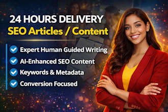 be your professional seo content writer for blogs, articles, and saas
