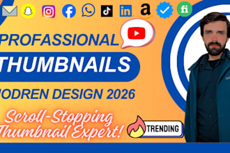 design high quality youtube, facebook ,instagram thumbnails