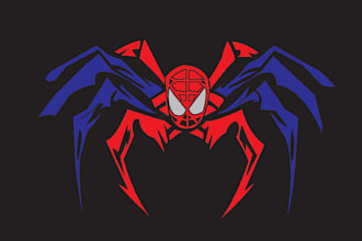 do outstanding spider logo in illustrator with t shirt design