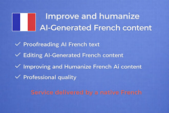 proofread and improve ai french content