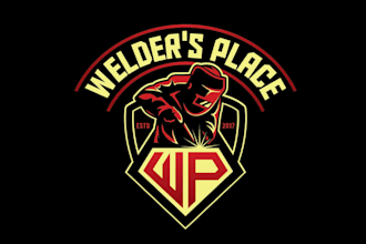 design industrial welder place logo for your company