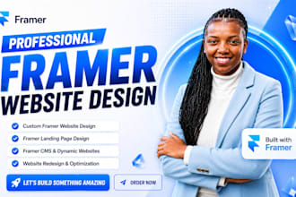 framer website framer design framer develop landing page framer redesign in 24h