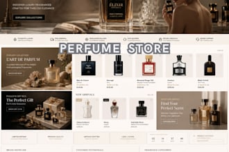 design perfume shopify store, fragrance store, cologne perfume shopify website