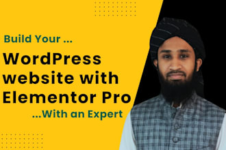 design or redesign a wordpress website with elementor pro