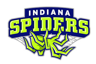 make an amazing spider sport mascot logo design with t shirt design