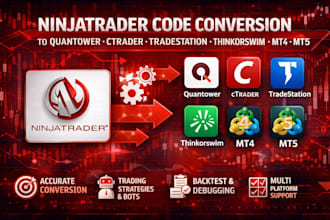 code ninjatrader strategy or indicator for quantower, ctrader, tradestation mt4