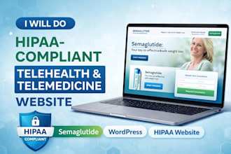 do hippa complaint telehealth and telemedicine website semaglutide wp website