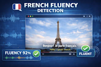 check the fluency in any ai video in french