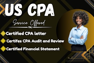 prepare CPA financial statements, US CPA review audit financials, CPA letter