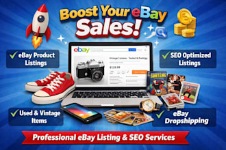 do ebay listing, SEO listing and variation listing