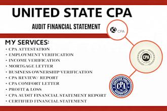 get you US CPA letter CPA comfort letter CPA mortgage letter financial statement