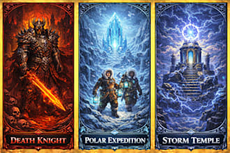 create a fantasy  book cover art, e book cover design