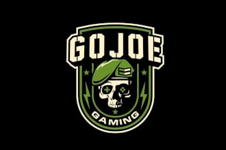 make kickass military based logo for our video gaming truck