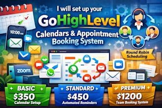 set up your gohighlevel calendars and appointment bookin